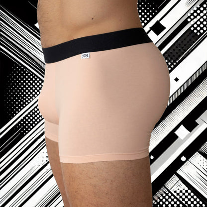 -Men’s Cotton Boxer - Salmon Pink| Comfortable and Breathable Underwear