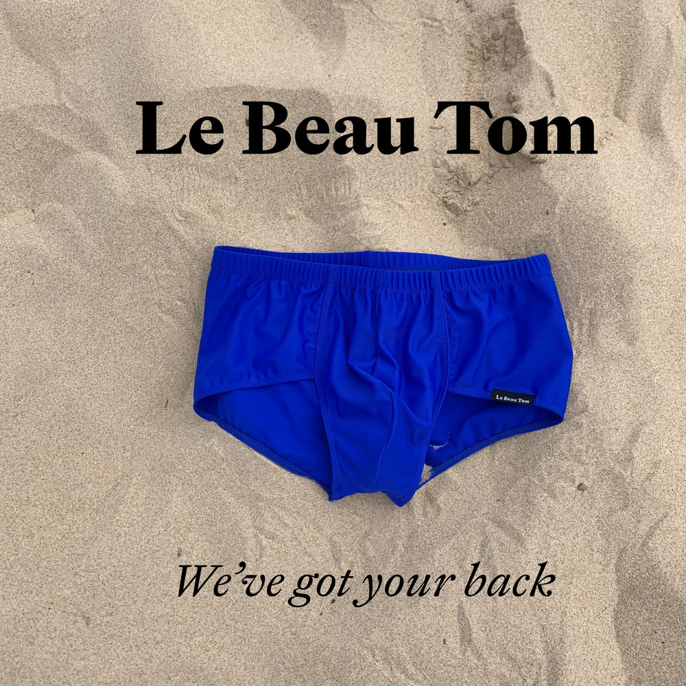 Vue sur l'article Boxer shorty de bain de la marque Le Beau Tm qui produit au Portugal des maillots de bain et des sous-vêtements de qualité et confortable